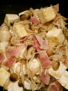 簡単♪豆腐とベーコンときのこのあんかけ♪-レシピのメイン写真