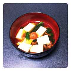 わさび菜と豆腐のお汁-レシピのメイン写真