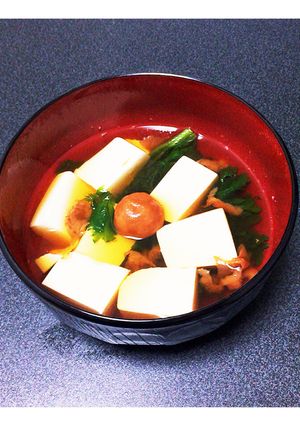 わさび菜と豆腐のお汁-レシピのメイン写真