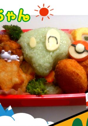 ポケモン プニちゃん キャラ弁当-レシピのメイン写真