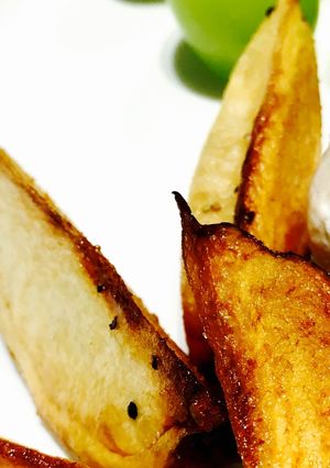簡単‼︎時短‼︎皮つき少量焼きポテト-レシピのメイン写真