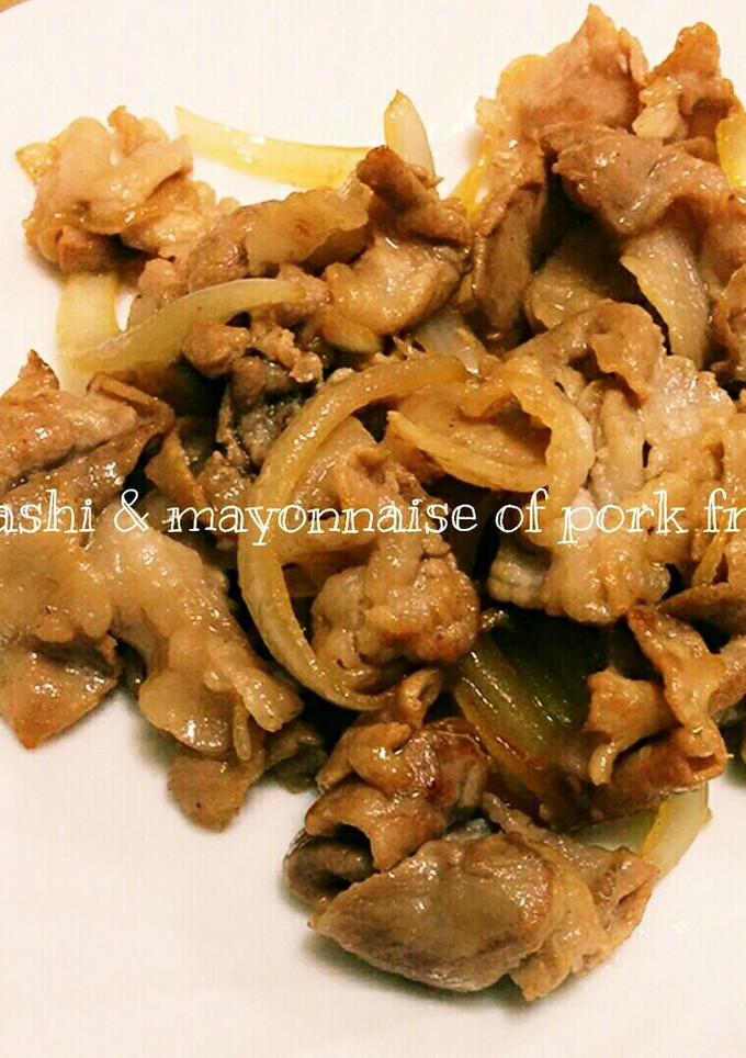 ご飯がススムよ！あごだし&マヨの豚肉炒め-レシピのメイン写真