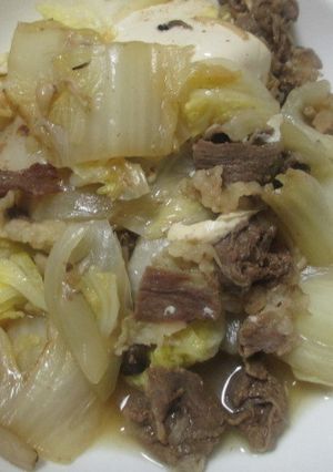 白菜プラス肉豆腐-レシピのメイン写真