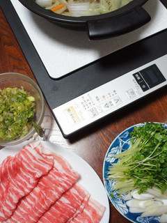 豚しゃぶ、味ポン&エコ葱タレで美味-レシピのメイン写真