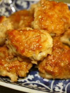 万能!簡単!甘辛照焼き煮あられつくね-レシピのメイン写真