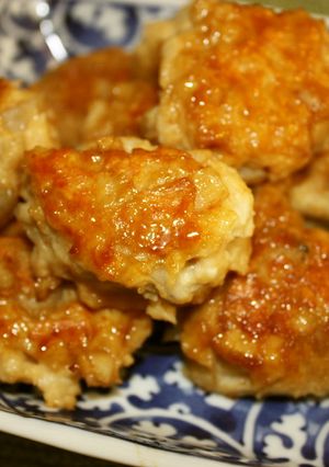 万能！簡単！甘辛照焼き煮あられつくね-レシピのメイン写真