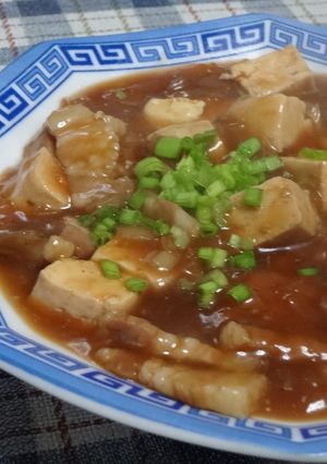 塩豚で☆和風麻婆豆腐♬-レシピのメイン写真