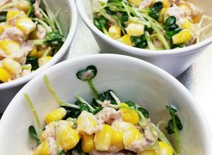 ツナ缶とコーン缶とかいわれのサラダ-レシピのメイン写真