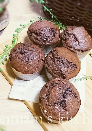ノンバター☆バナナ&Wチョコマフィン-レシピのメイン写真