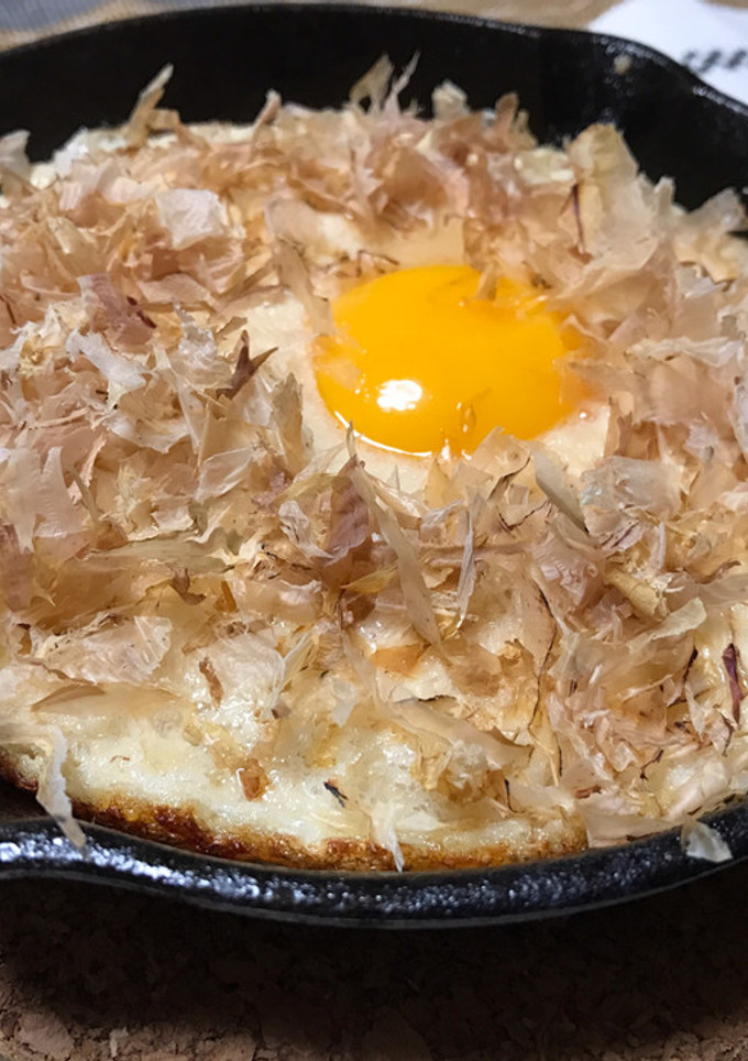 スキレットで簡単！鉄板宗田だしとろろ-レシピのメイン写真
