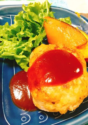 野菜多めのふわふわハンバーグ-レシピのメイン写真