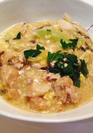 簡単 お肉とキノコのあんかけうどん-レシピのメイン写真