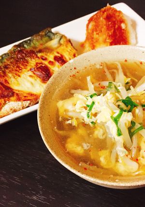 もやし&たまごスープ-レシピのメイン写真