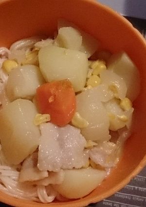 シチューかけそうめん-レシピのメイン写真