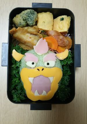 旦那⭐キャラ弁 クッパ大魔王-レシピのメイン写真