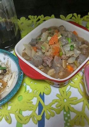 ❤あご出汁で厚揚げ＆きのこゴマ和え❤-レシピのメイン写真