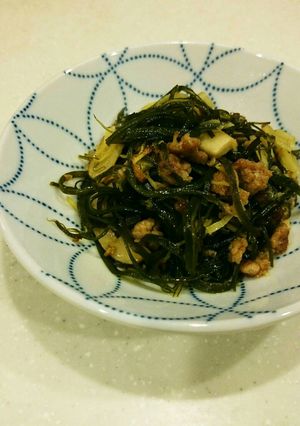 昆布と豚挽き肉とエリンギの常備菜オカズ-レシピのメイン写真