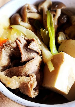 【ダシダが決め手！】野菜たっぷり肉豆腐♡-レシピのメイン写真