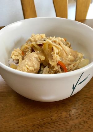 単純な親子丼-レシピのメイン写真