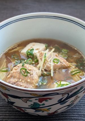 花粉症対策 キャベツ×鮭缶の整えみそ汁-レシピのメイン写真