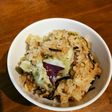 サツマイモと塩昆布の炊き込みご飯