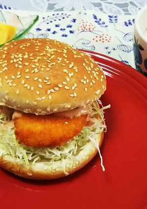まるであの店の味?即席海老かつバーガー-レシピのメイン写真