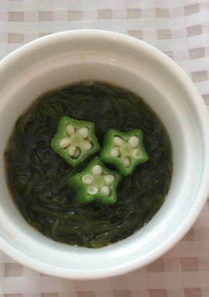オクラの茹で方。もずくやめかぶに、添えに-レシピのメイン写真
