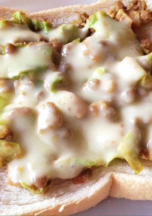 レンズ豆入りカレーチーズトースト-レシピのメイン写真