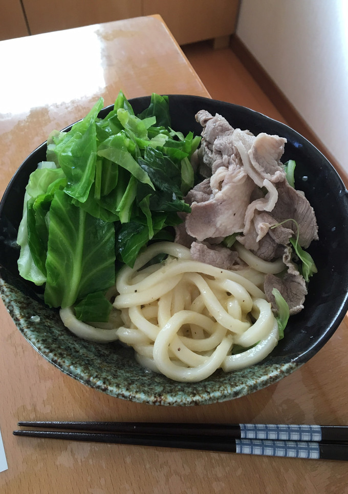 釜揚げ風塩豚うどん-レシピのメイン写真