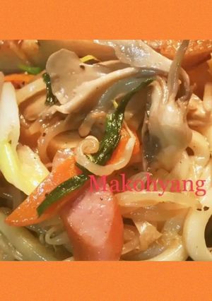 簡単☆あごだし具沢山焼うどん☆お弁当にも-レシピのメイン写真