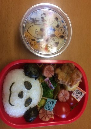 キャラ弁 パンダ弁当-レシピのメイン写真