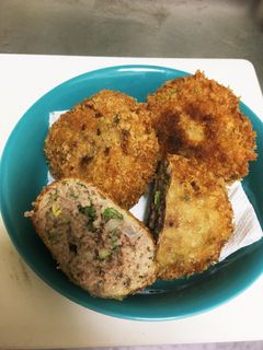 白菜と合挽き肉でメンチカツ-レシピのメイン写真