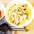簡単☆しめじとベーコンのクリームパスタ