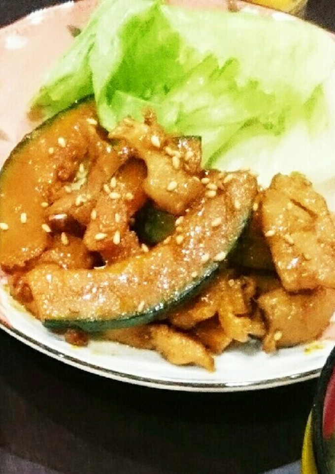 かぼちゃの甘辛炒め-レシピのメイン写真