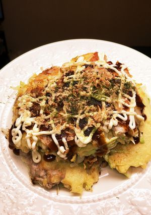お好み焼き チーズ入り-レシピのメイン写真