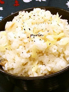マコモダケとツナの炊き込みご飯-レシピのメイン写真