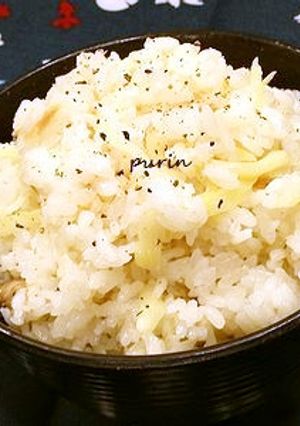 マコモダケとツナの炊き込みご飯-レシピのメイン写真