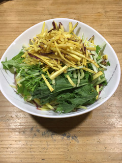 水菜とサツマイモの食感サラダ(≧∀≦)-レシピのメイン写真