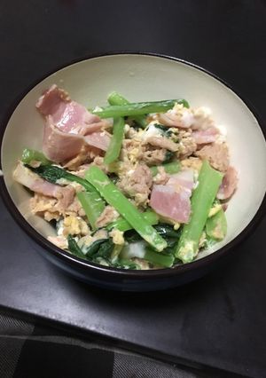 小松菜とツナの卵炒め-レシピのメイン写真