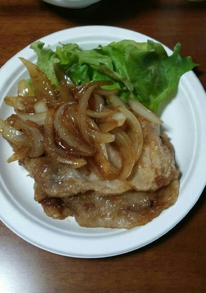 玉ねぎ入り　やわらかい豚肉のしょうが焼き-レシピのメイン写真