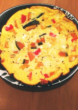 カラフル野菜のまんまるオムレツ♪-レシピのメイン写真