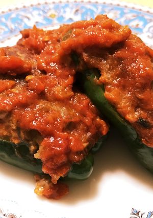 外れない！ピーマンの肉詰めトマトソース煮-レシピのメイン写真