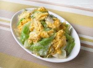 簡単！キャベツと卵だけでも美味しい中華-レシピのメイン写真