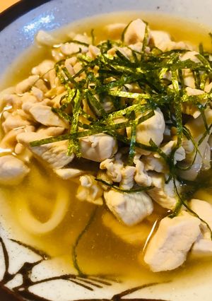冷凍うどん●鶏肉の刻み煮込みうどん-レシピのメイン写真