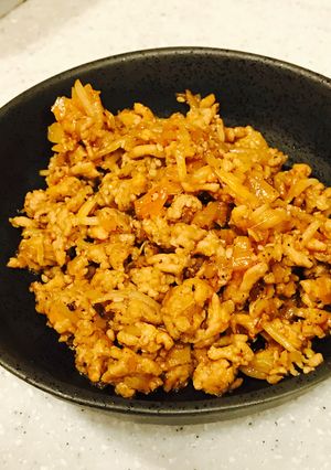 ごま香る中華風肉そぼろ-レシピのメイン写真