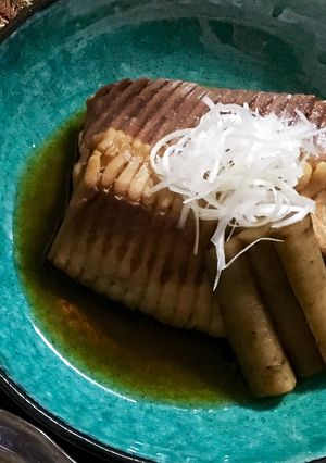 母の味！たっぷり煮汁でかすべの煮付け-レシピのメイン写真