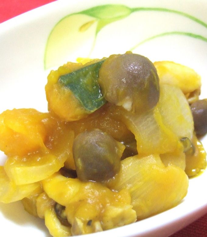 かぼちゃと玉ねぎのポン酢煮 by さとみわ 【クックパッド】 簡単