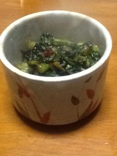 野沢菜漬の☆ピリ辛醤油炒め-レシピのメイン写真