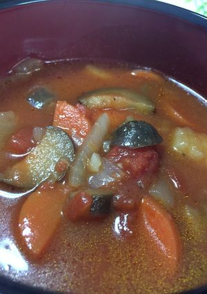 野菜たっぷりトマトスープ-レシピのメイン写真