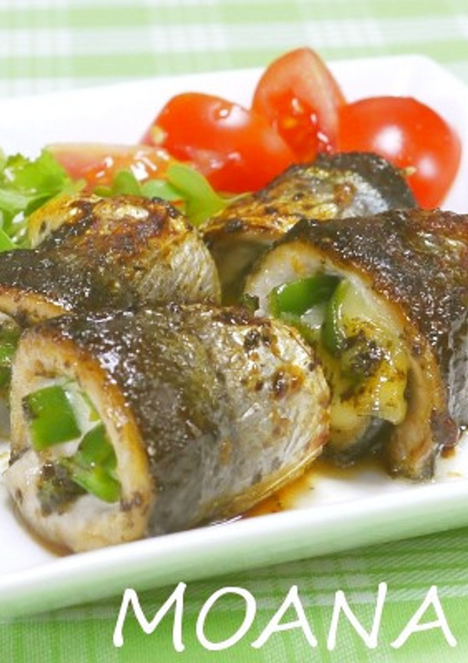 だし梅しその秋刀魚チーズ巻き-レシピのメイン写真